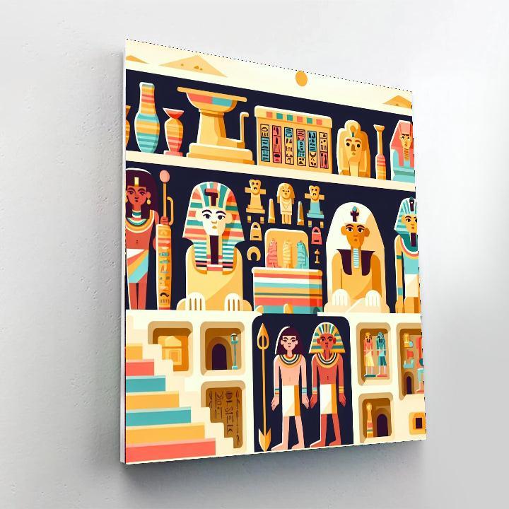 Mysterious Egyptian Tomb Numbered Painting Kits