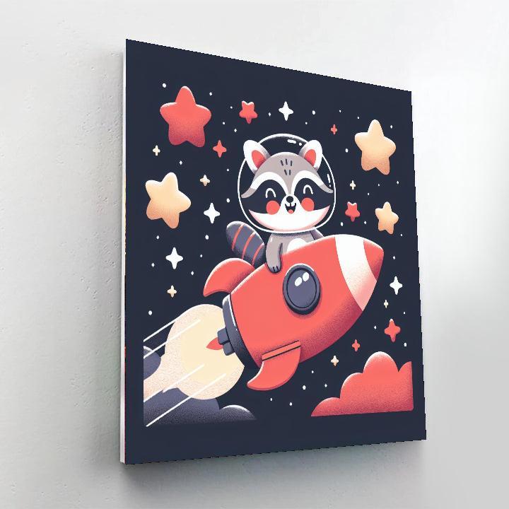 Rocket Raccoon Painting Number Kit