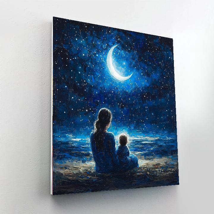 Crescent Moon Lullabies Paint By Number