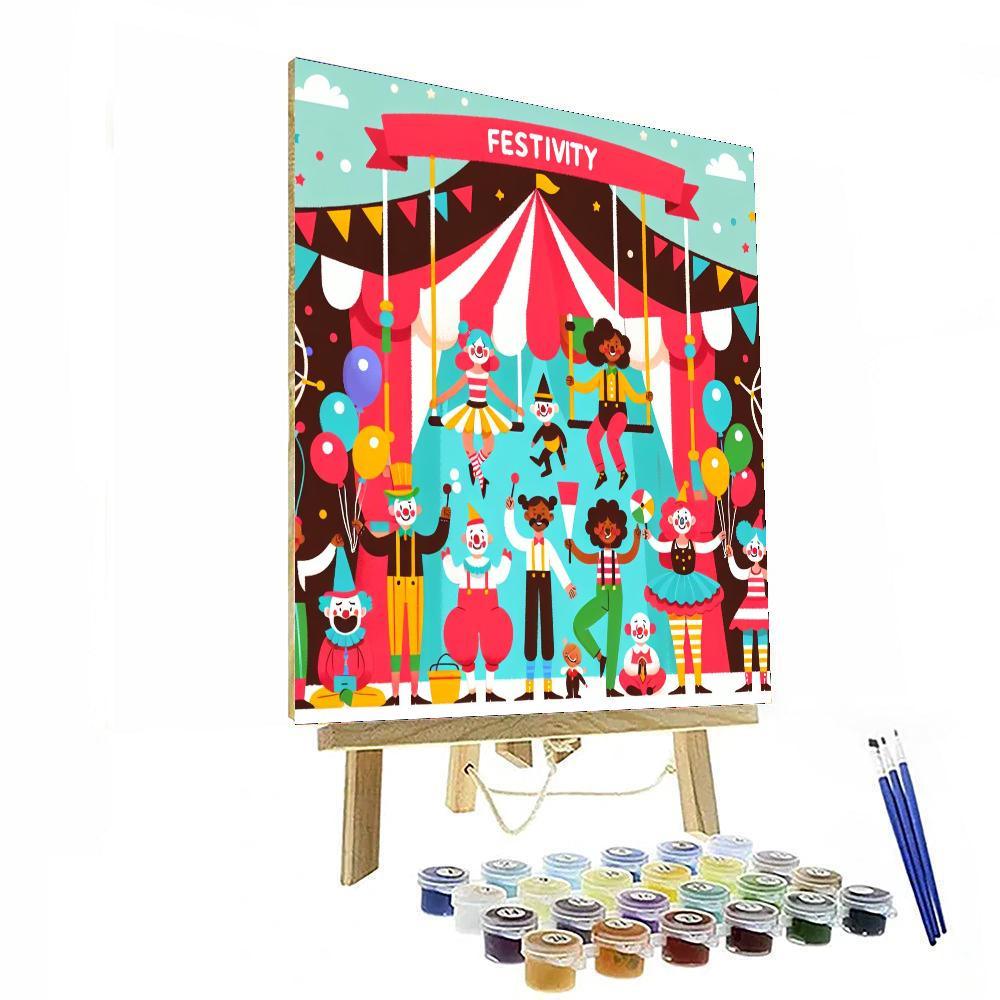 Circus Performers Extravaganza Paint By Numbers