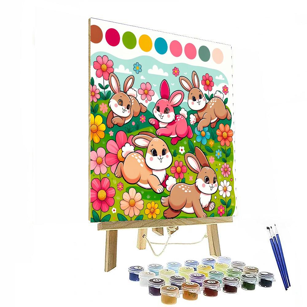Hopping Bunny Meadow Paint By Numbers Kits