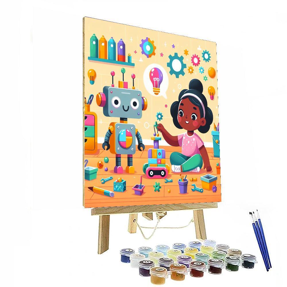 Robot Engineer Playground Paint By Numbers Kits