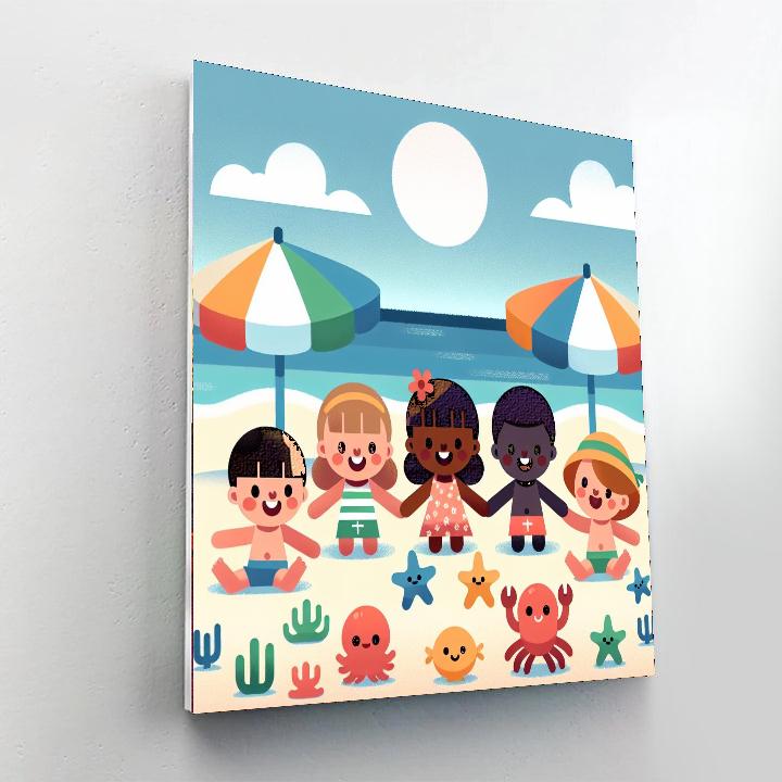 Beach Bash Paint By Numbers Art