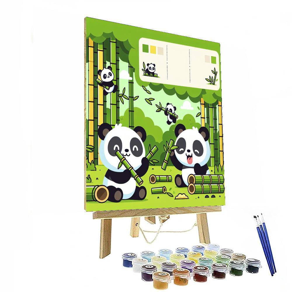 Cuddly Panda Sanctuary Paint By Number