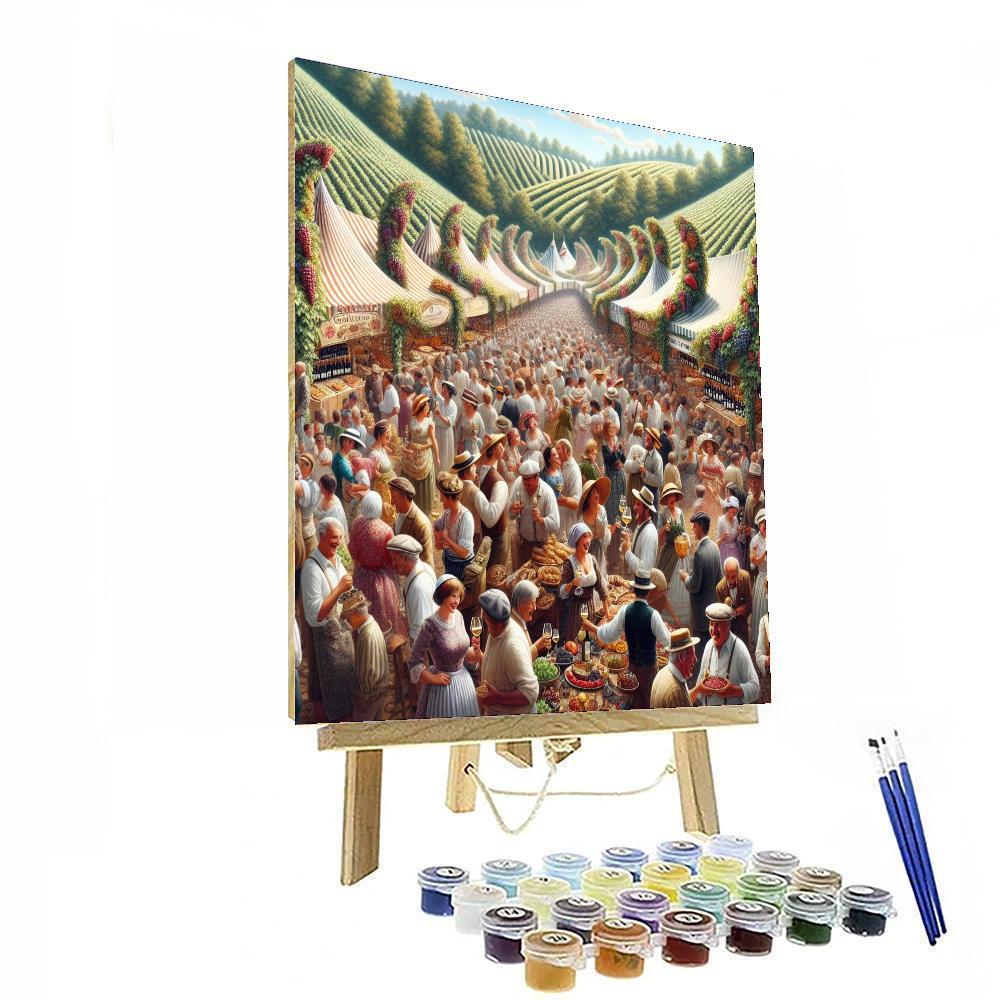 Fête De La Vigne Paint By Numbers Art