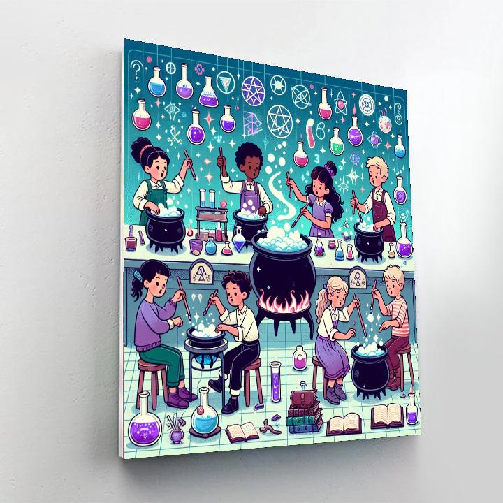 Wizard's Alchemy Lab Paint By Number