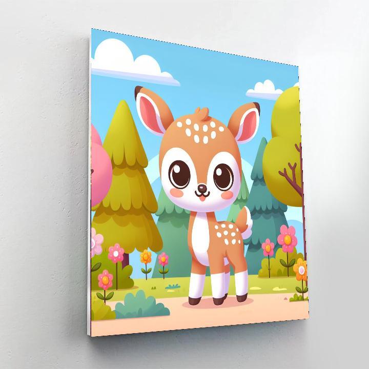 Friendly Fawn Painting By Numbers Kit