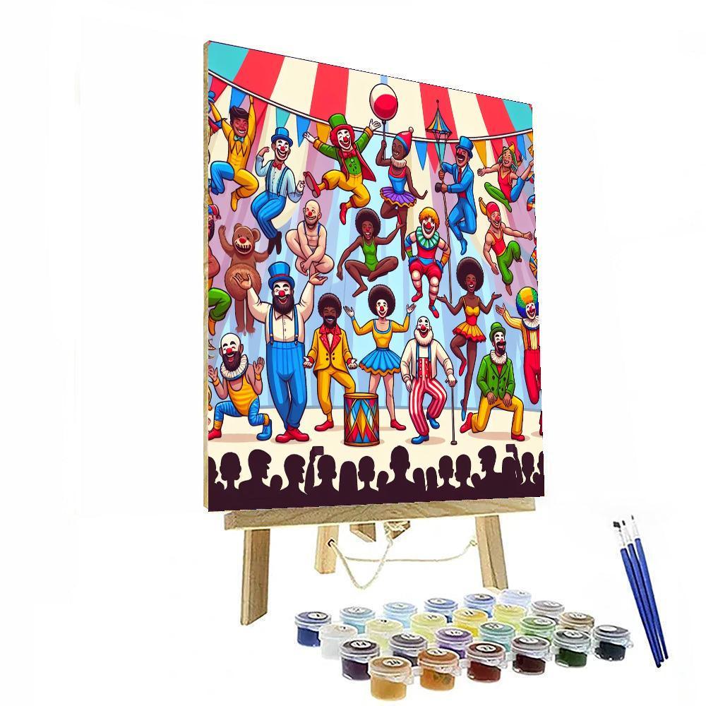 Circus Funfair Spectacle Painting By Numbers Kit