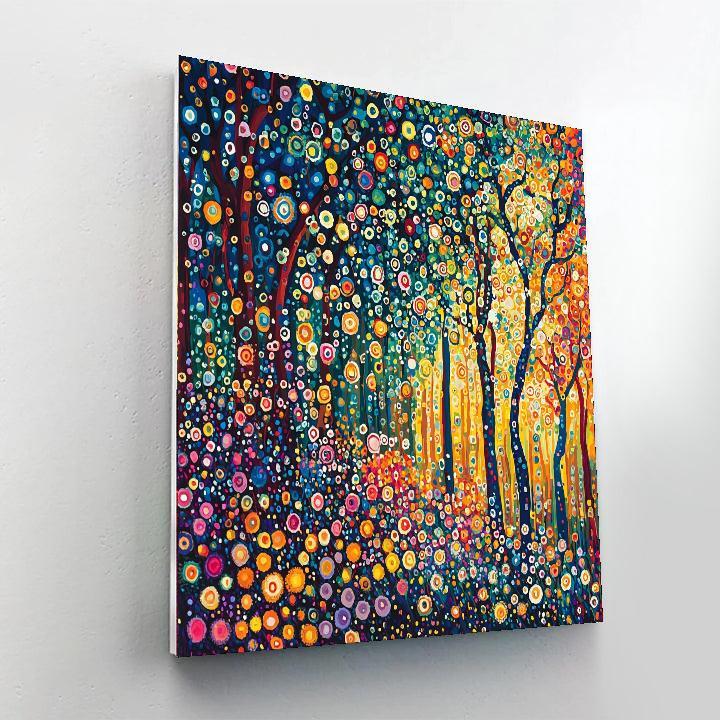 Gustav Klimt Inspired Rhapsody Of Patterns  Number Painting