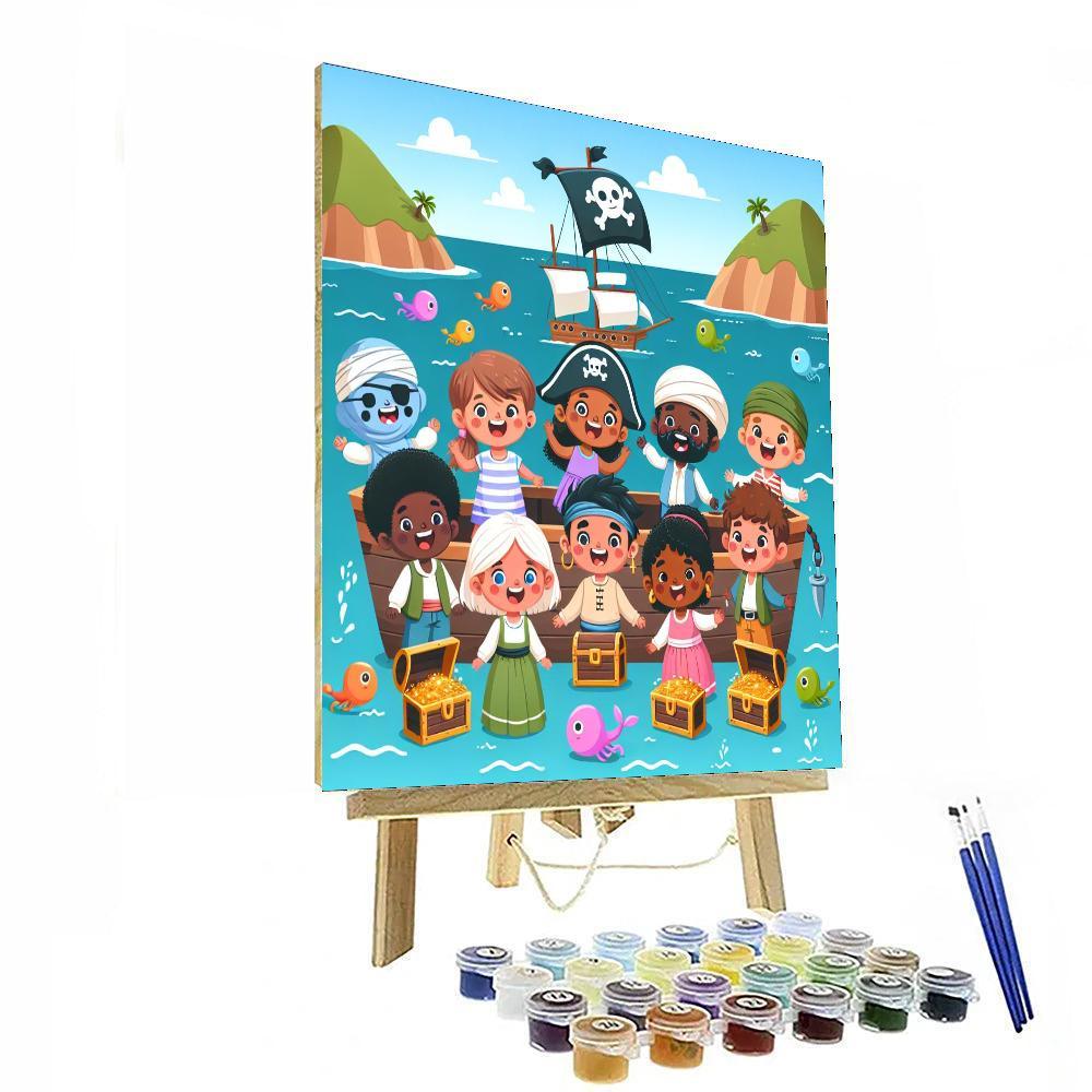 Pirate Adventure Ahoy Number Painting
