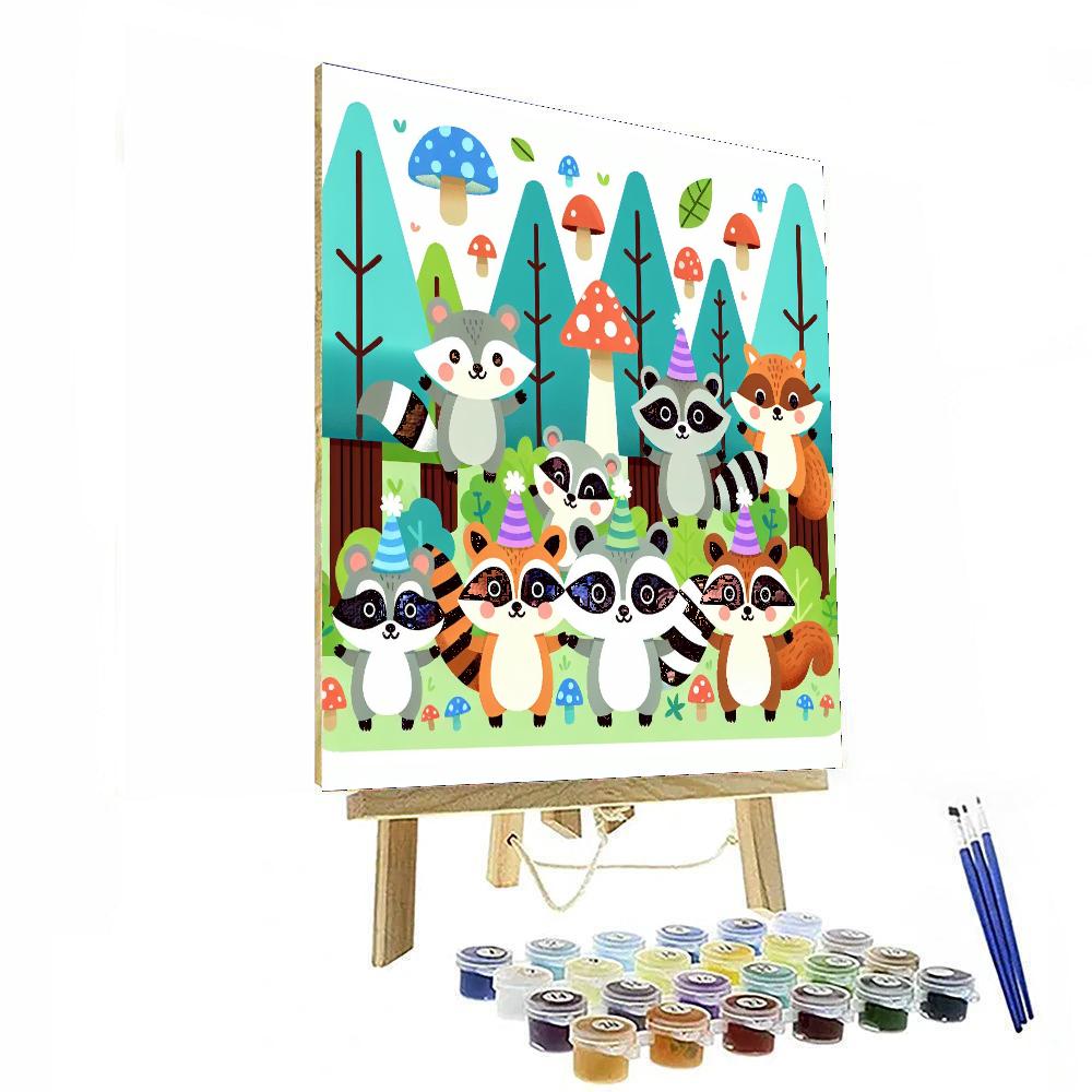 Funky Forest Festivity Paint By Numbers Kits
