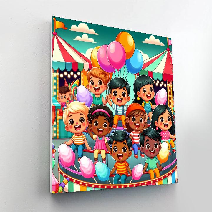 Sunny Carnival Paint By Numbers Art