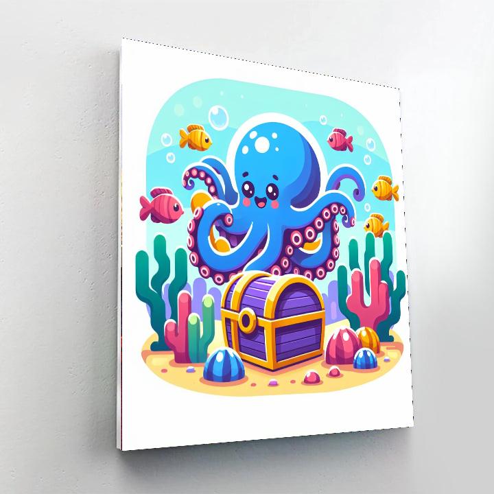 Ocean's Treasure Hunt Number Painting