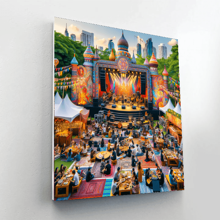 World Music Festival - Thailand Number Painting