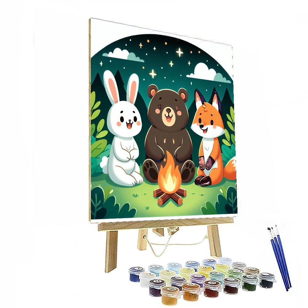 Cozy Campfire Number Painting