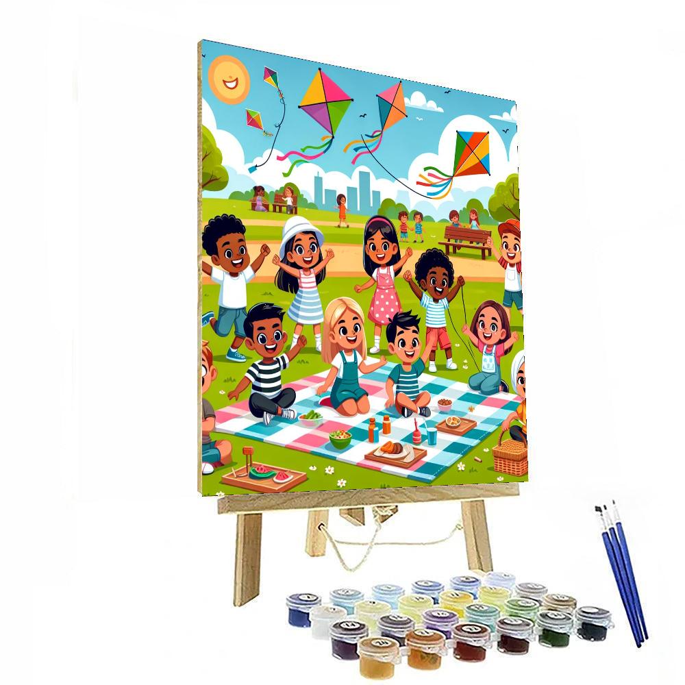 Fun In The Park Painting Number Kit