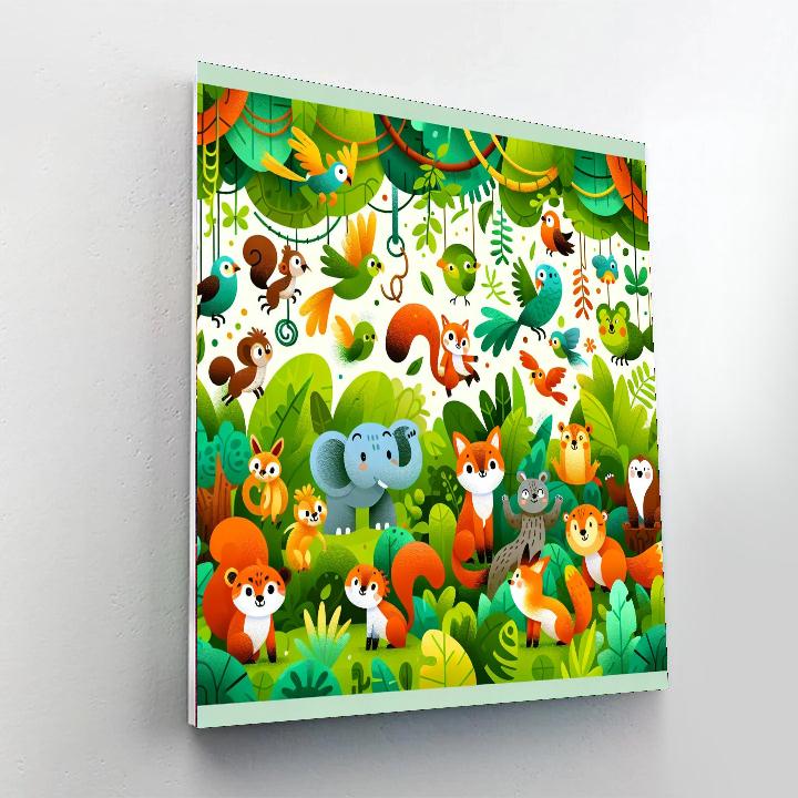 Jungle Jamboree Celebration Paint By Color