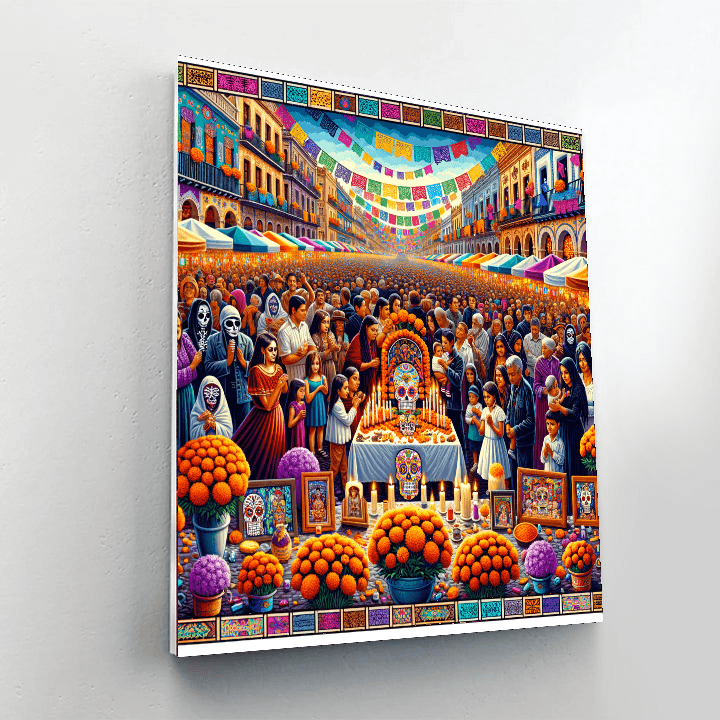 Day Of The Dead Festival Painting By Numbers Kit