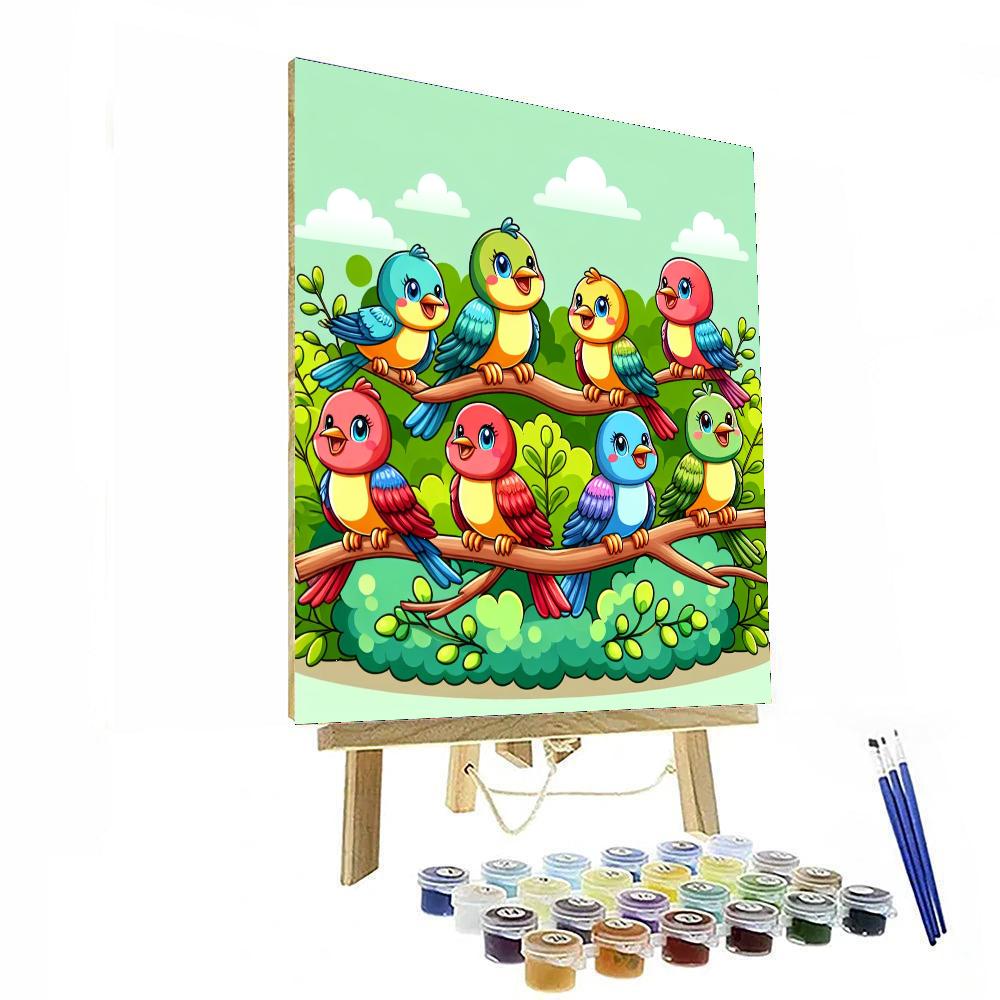 Chirpy Birdwatching Adventure Painting Number Kit