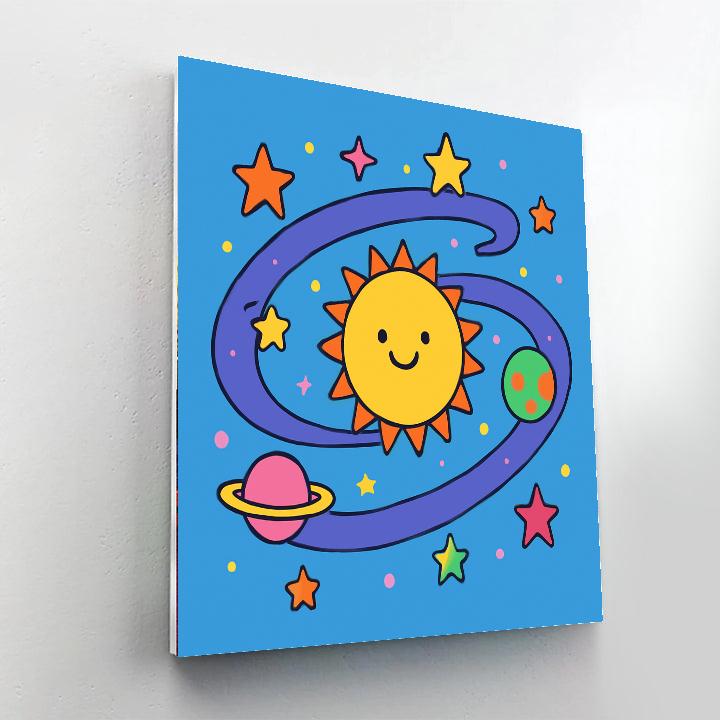 Gleeful Galaxy Paint By Numbers