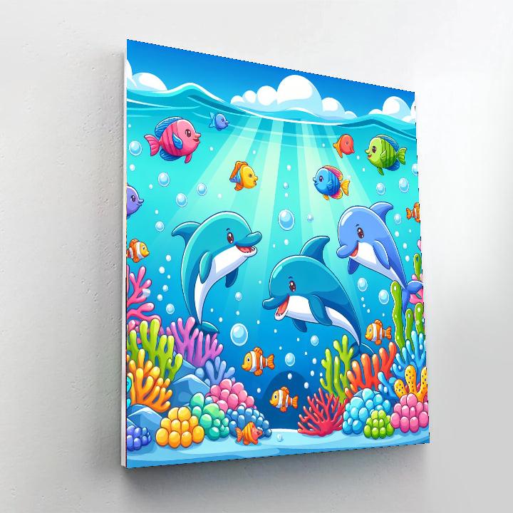 Cute Underwater Kingdom Numbered Painting Kits