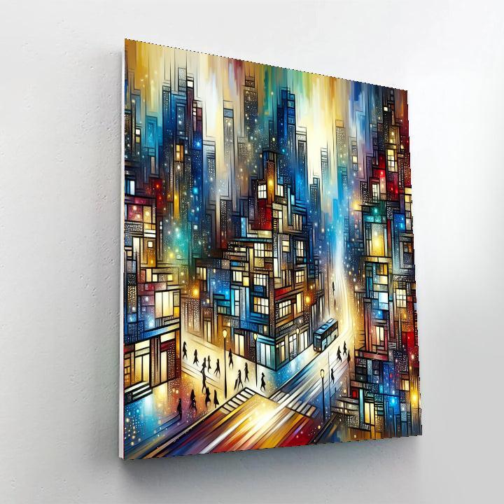 Captivating City Life Paint By Color