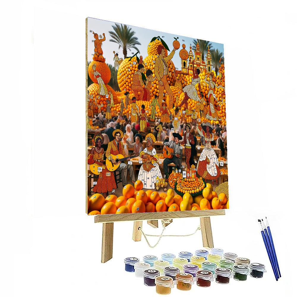 Tangerine Festival - Italy Paint By Number