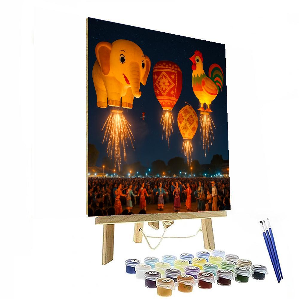 Balloon Fiesta - Taunggyi, Myanmar Numbered Painting Kits