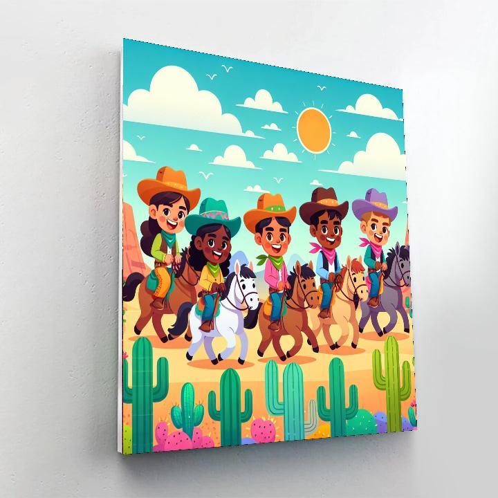 Colorful Wild West Adventure Paint By Numbers