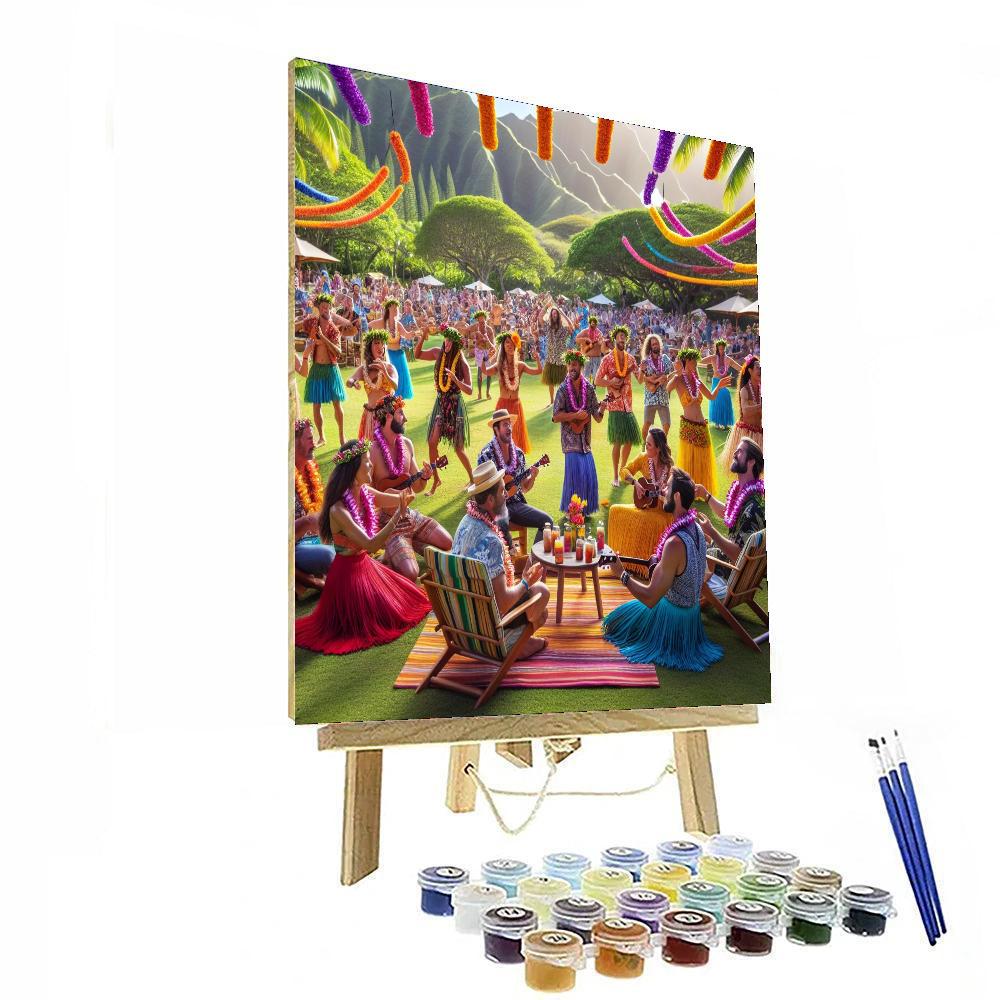 Pahoa Hawaiian Music Festival Paint By Number
