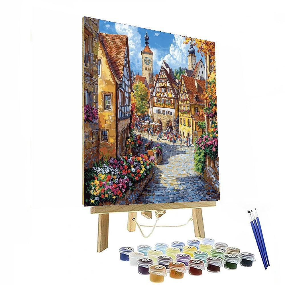 Rothenburg Ob Der Tauber - Germany Numbered Painting Kits
