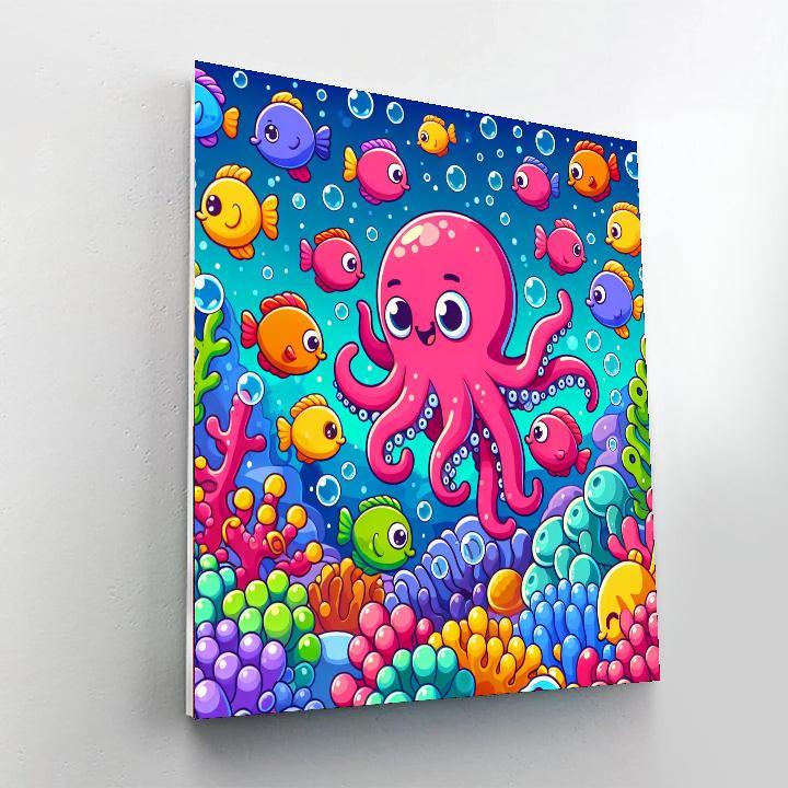 Colorful Underwater Scene Numbered Painting Kits