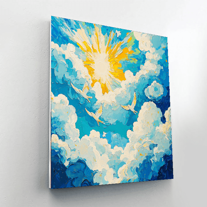 Marc Chagall Inspired Wonders Of The Sky  DIY Paint By Numbers