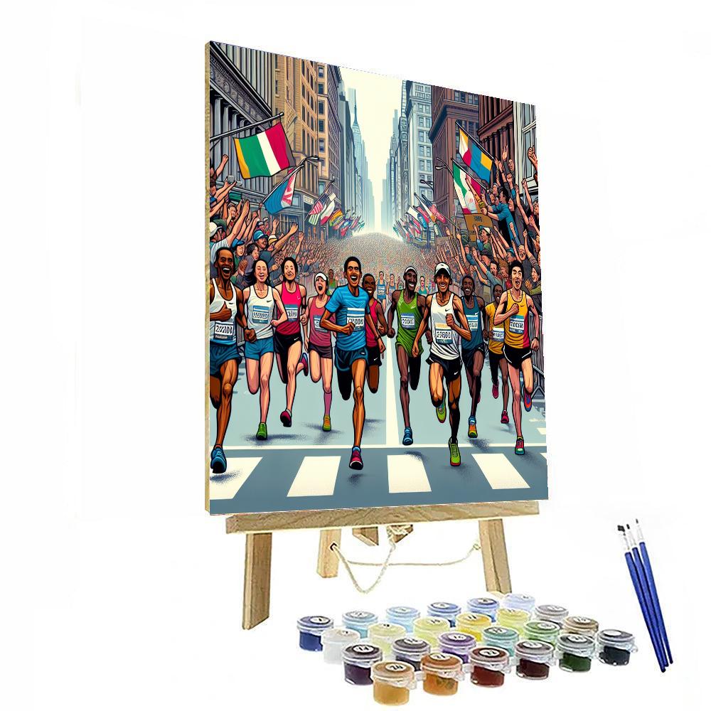 Boston Marathon - United States Number Painting