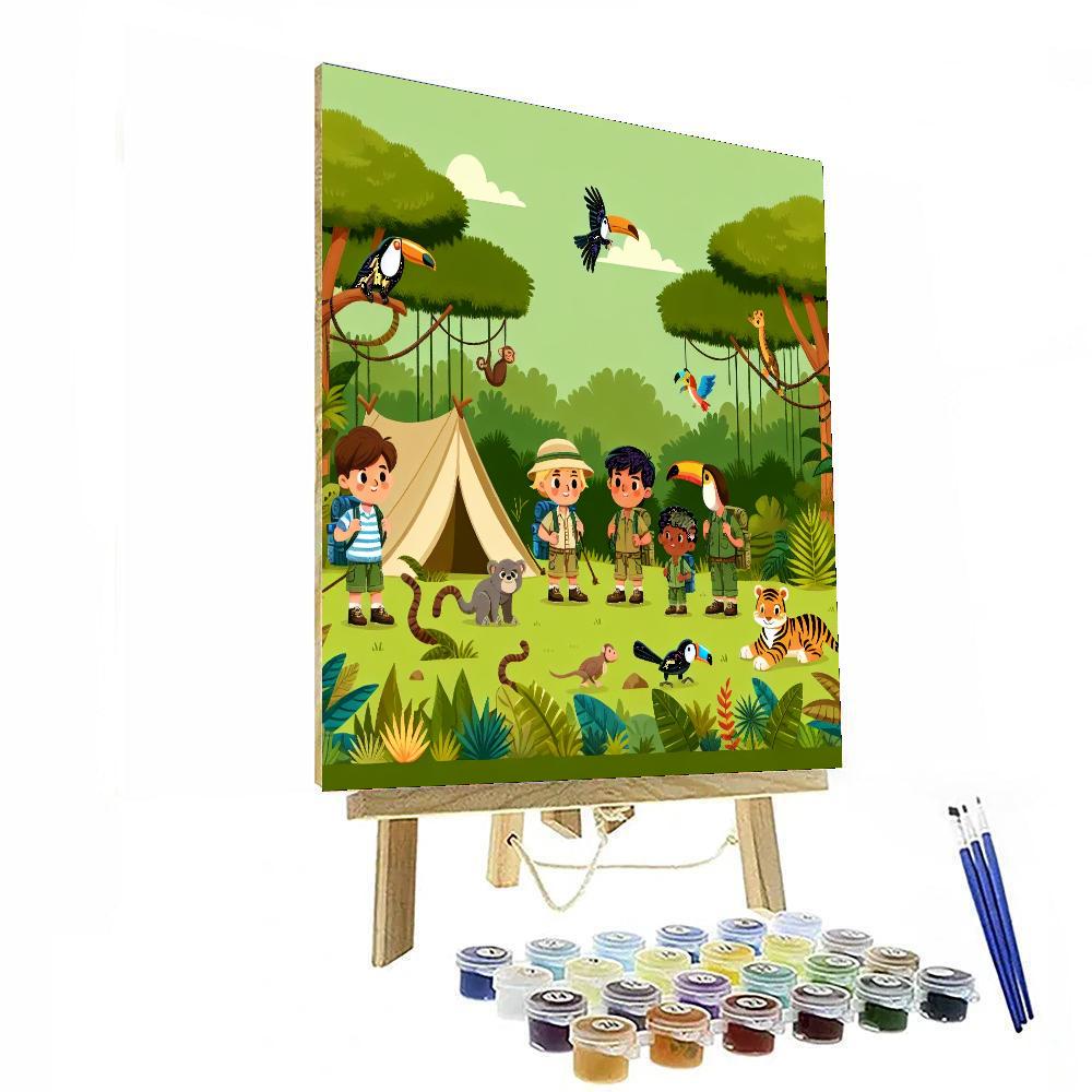 Jungle Discovery Camp Paint By Numbers