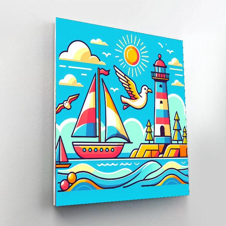 Seaside Explorers Paint By Numbers Art