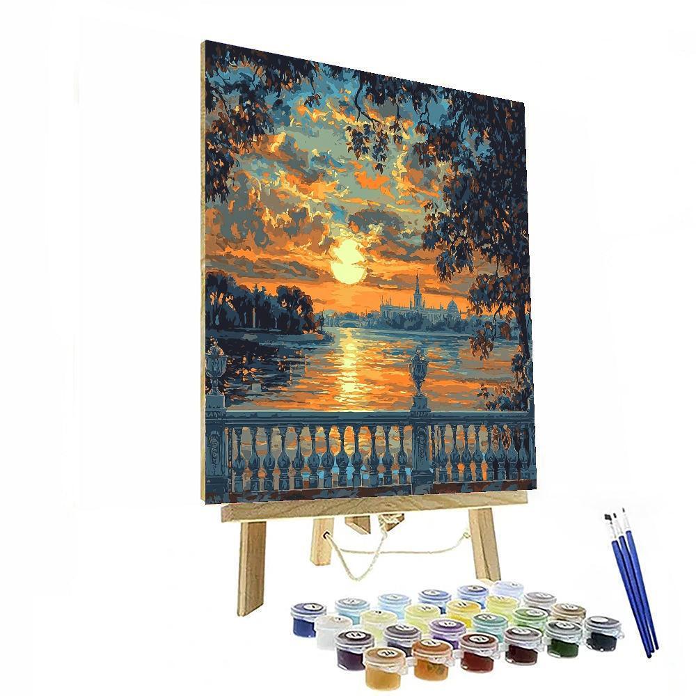 Sir Lawrence Alma-Tadema Inspired Radiant Sunset Harmony  Paint By Numbers