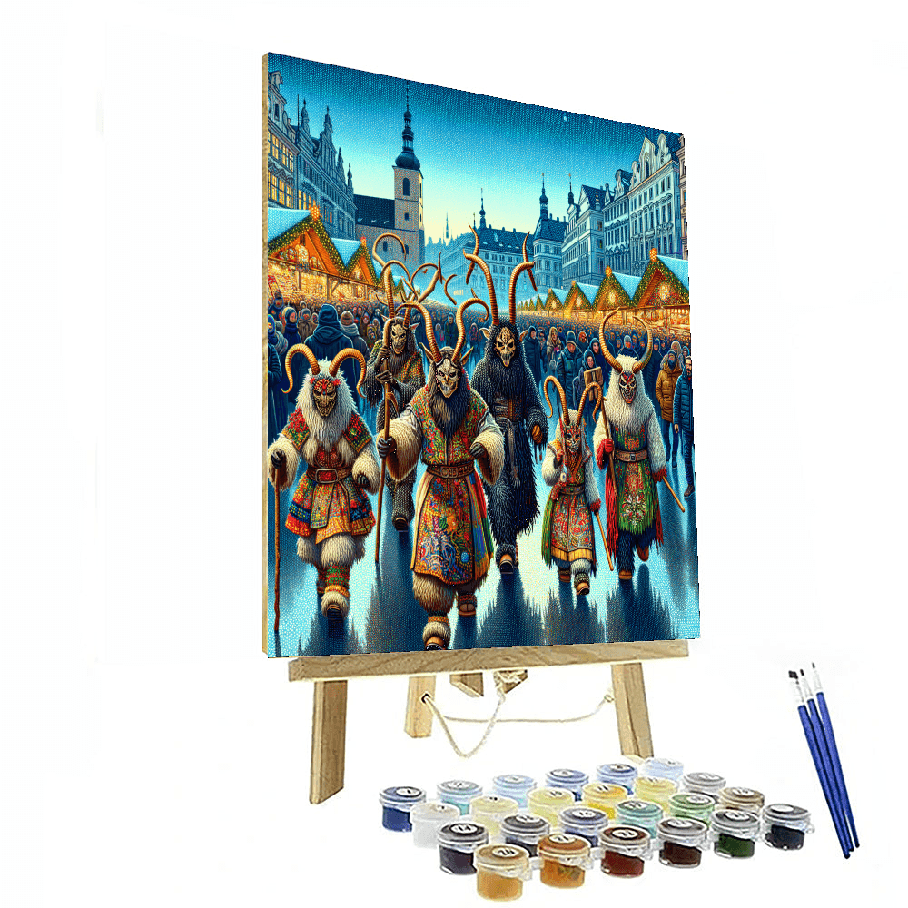 The Krampus Night Painting By Numbers Kit
