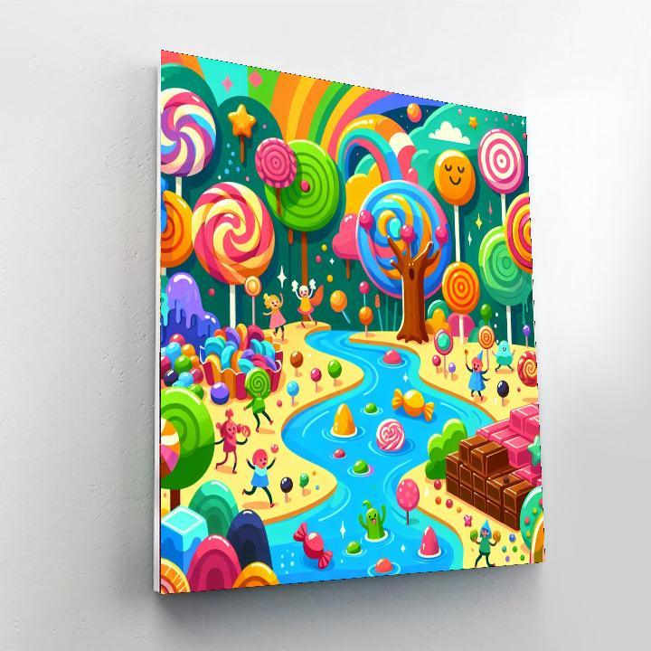 Charming Candy Adventure Number Painting