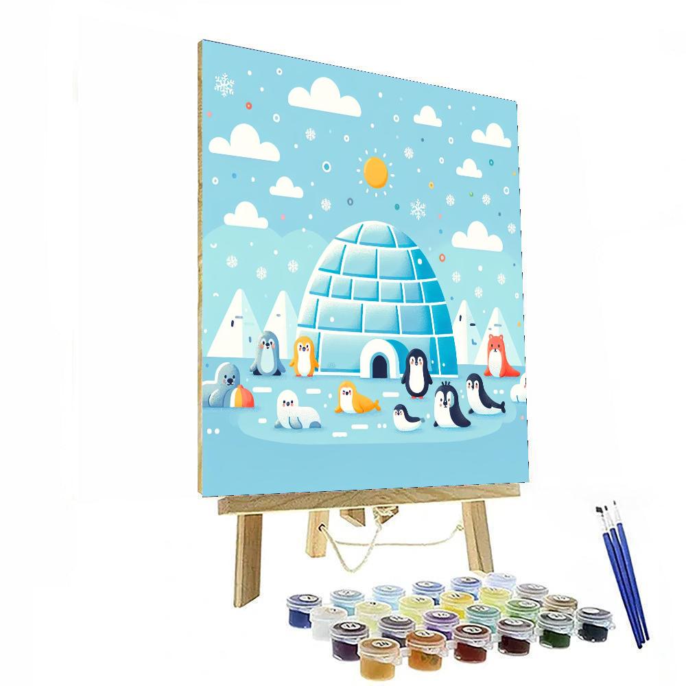 Polar Playhouse Paint By Numbers Art