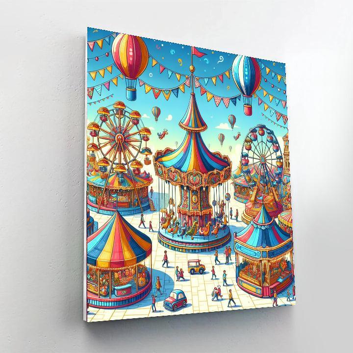 Joyful Carnival Festivity Paint By Number