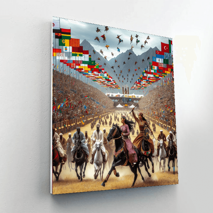 World Nomad Games - Kyrgyzstan Number Painting