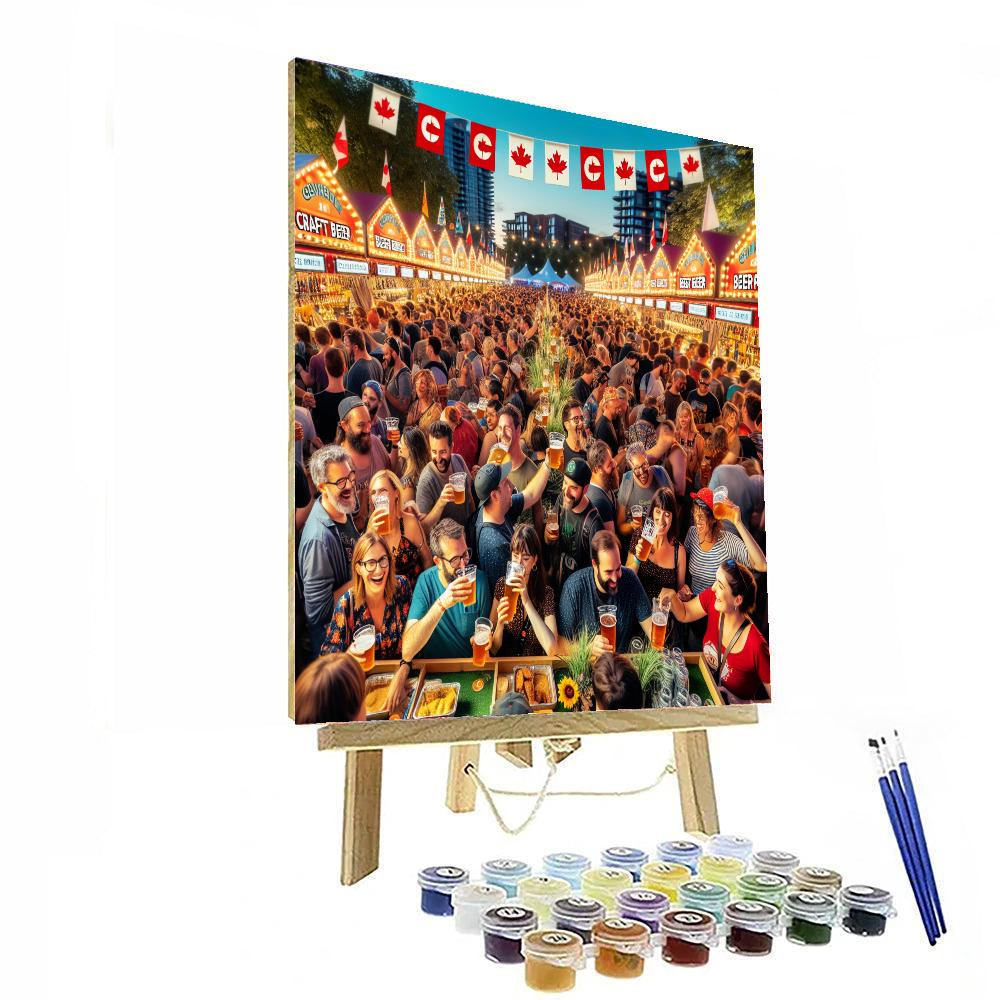 The Great Canadian Beer Festival - Canada Painting By Numbers Kit