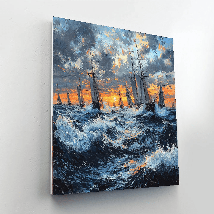 Turner Inspired Historic Maritime Adventures  Painting By Numbers Kit