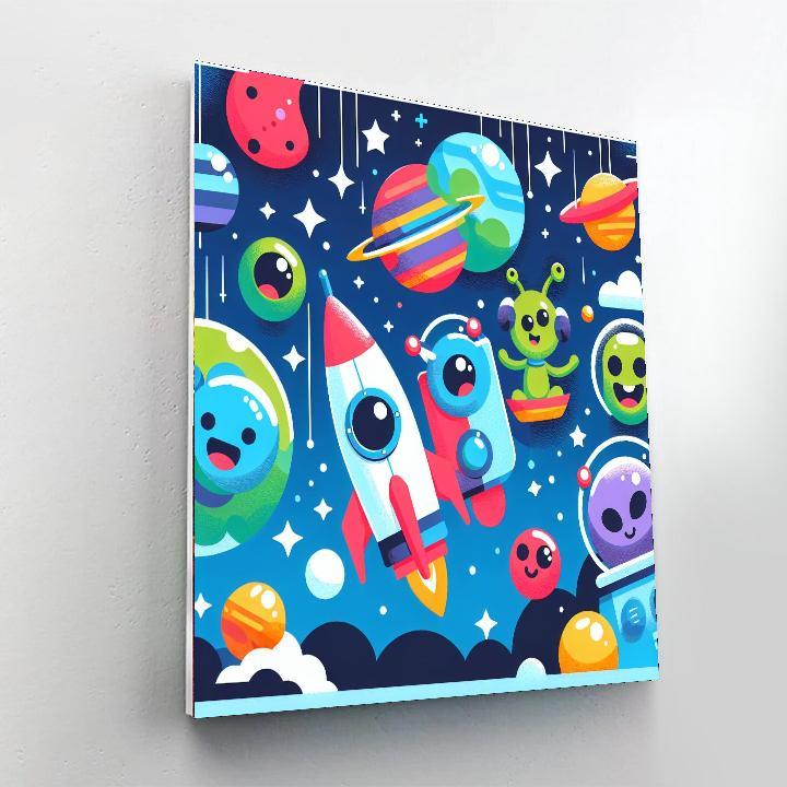 Friendly Galactic Journey Paint By Numbers Kits