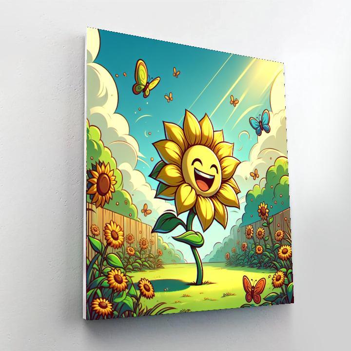 Joyful Summer Sunflower DIY Paint By Numbers