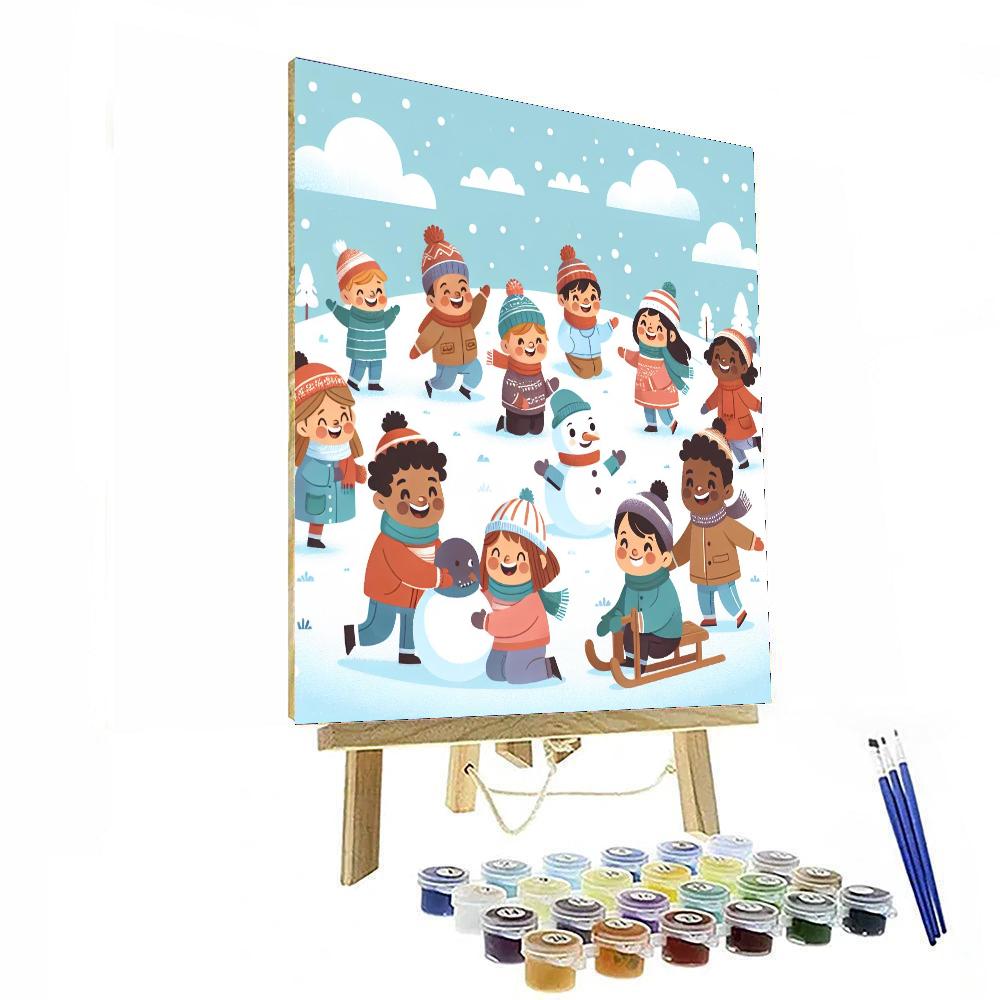 Colorful Winter Festivities Paint By Number