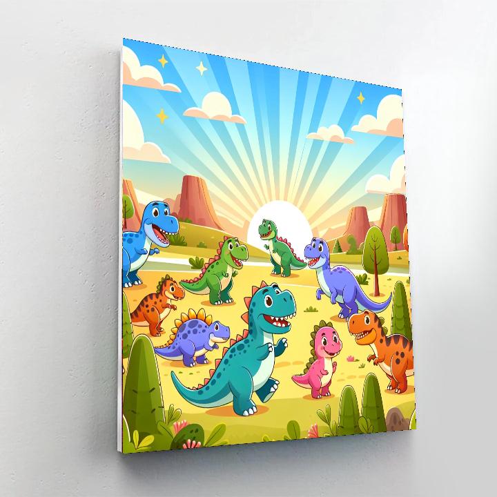 Dino Park Adventures Paint By Numbers