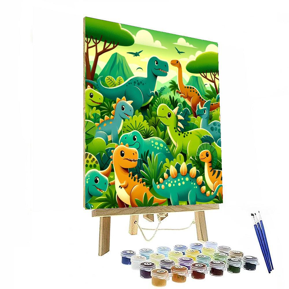 Dinosaur Kingdom Quest Numbered Painting Kits