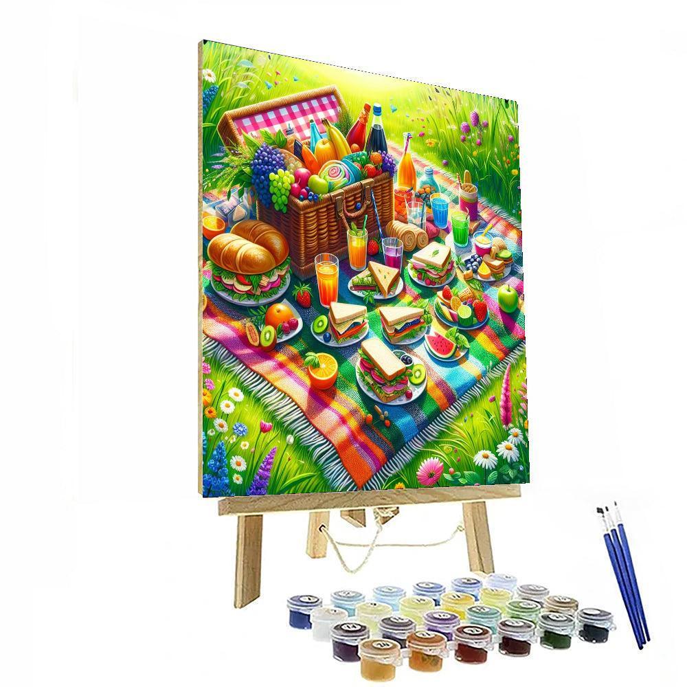 Radiant Summer Picnic DIY Paint By Numbers